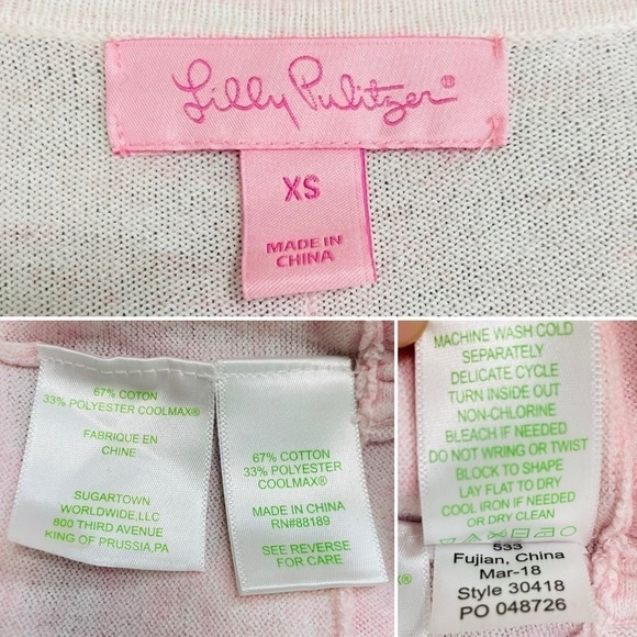 Lilly Pulitzer Colene Sweater in Baby Pink Size XSmall - Picture 10 of 10